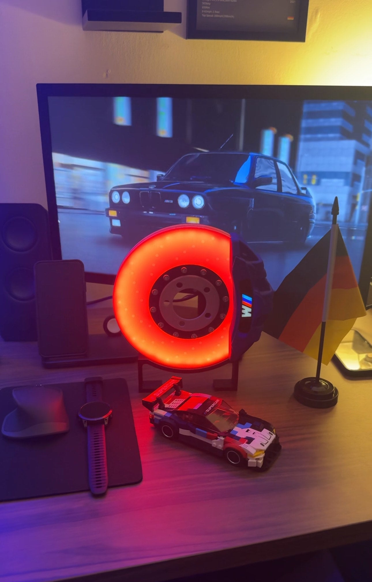 Pedal Crushers™ Glowing Brake Disk Lamp